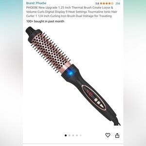 1.25 Inch Thermal Brush Create Loose & Volume Curls Digital Display